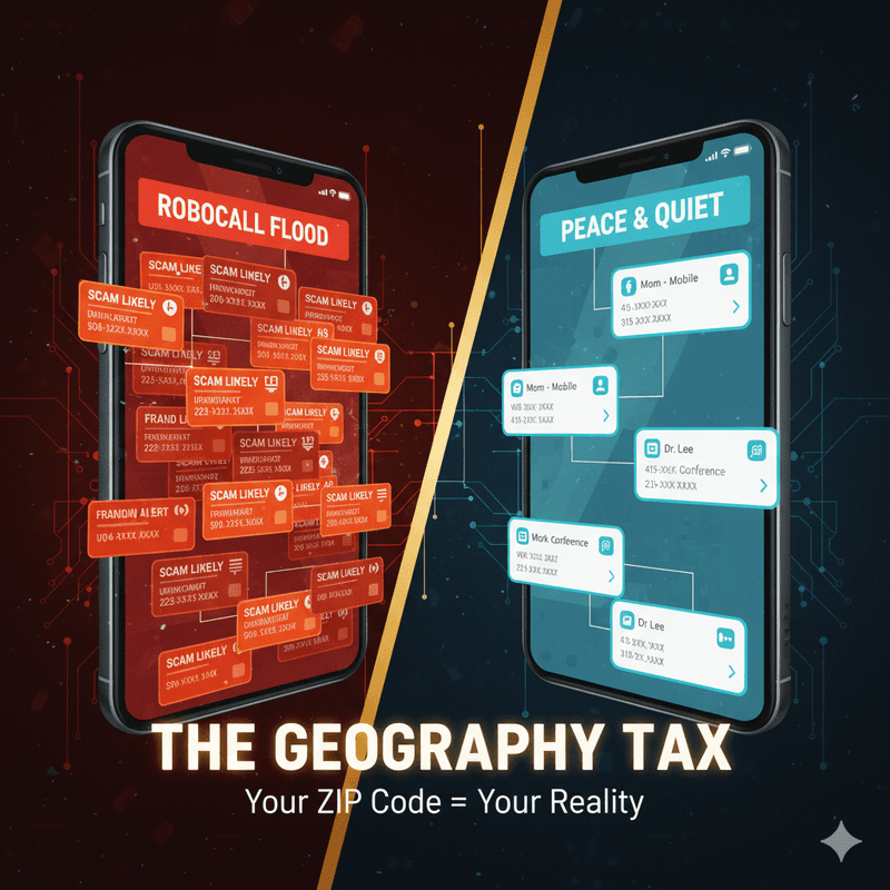 The Robocall Geography Tax: Why Your ZIP Code Determines Your Spam Reality